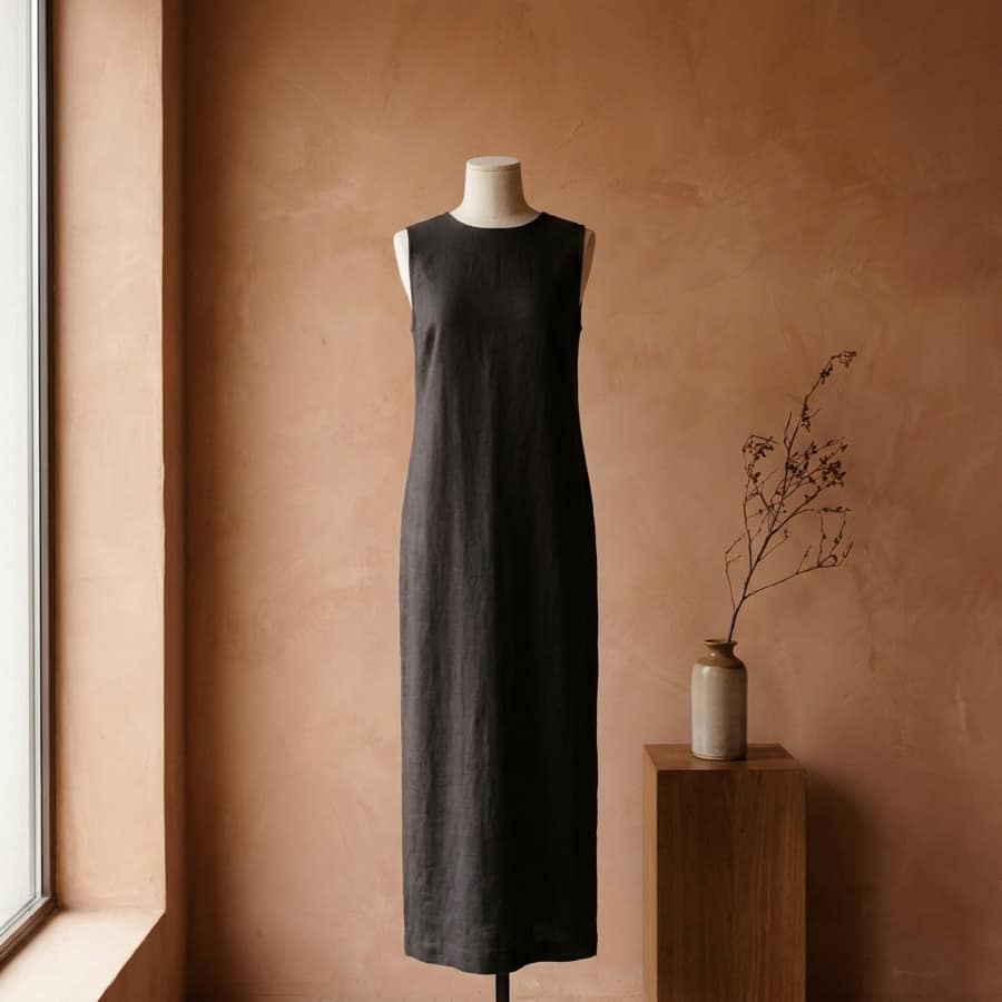 Sleeveless Linen Dress